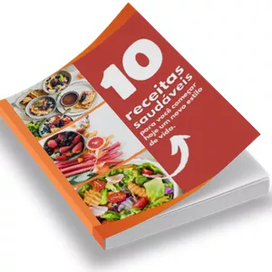 Imagem de capa para o Ebook receitas saudáveis