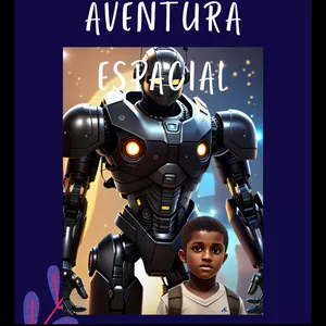 Imagem de capa para o Ebook Aventura espacial do menino João com o seu amigo robô 