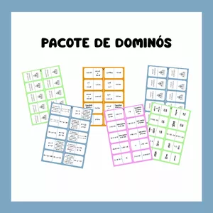 Imagem de capa para o Ebook Pacote de Dominós Matemáticos – Aprender jogando com estratégia e autonomia