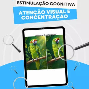 Imagem de capa para o Ebook  2° Edição - Caderno Azul - Atenção Visual e Concentração