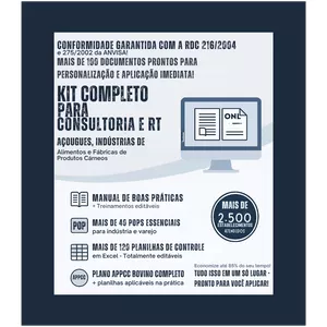 Imagem de capa para o Curso online Kit  de Documentos prontos  para Consultoria e RT em Açougues e Indústrias de Alimentos e Fabrica de Produtos Cárneos.