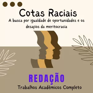 Imagem de capa para o Ebook Redação - Cotas Raciais: A busca por igualdade de oportunidades e os desafios da meritocracia