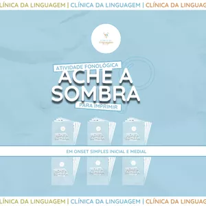 Imagem de capa para o Ebook Atividade "Ache a sombra" fricativas em OS (início e meio de palavra)