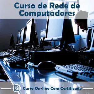 Imagem de capa para o Curso online Curso de Redes de Computadores com Certificado