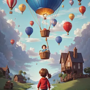 Imagem de capa para o Ebook "O Mistério do Balão Mágico"