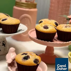 Imagem de capa para o Curso online Blueberry Muffin with Streusel Topping