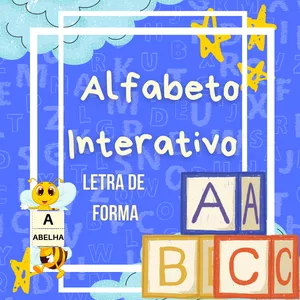 Imagem de capa para o Ebook Alfabeto Interativo - Letra de Forma