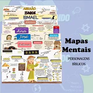 Imagem de capa para o Ebook MAPAS MENTAIS - PERSONAGENS BÍBLICOS
