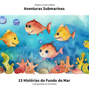 Imagem de capa para o Ebook Aventuras Submarinas: 15 Histórias do Fundo do Mar