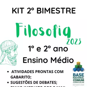 Imagem de capa para o Ebook KIT DE ATIVIDADES DE FILOSOFIA- 2º ANO 2º BIMESTRE