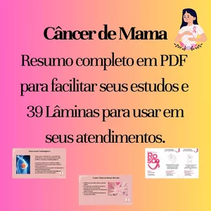 Imagem de capa para o Ebook Resumo em Lâminas Educativas de Câncer de Mama