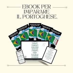 Cover image for Ebook E-book per imparare il portoghese brasiliano
