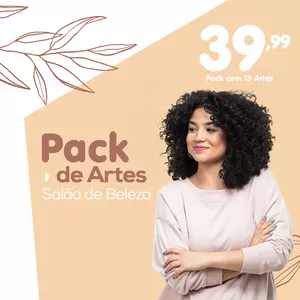 Imagem principal do produto Pack Artes Salão de Beleza