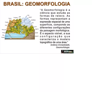 Imagem de capa para o Curso online Apresentação de Power-point sobre Brasil: Geomorfologia (Relevo Continental e Submarino)