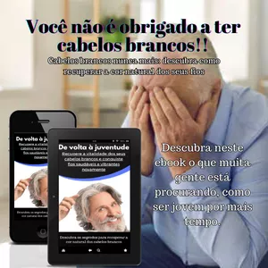 Imagem de capa para o Ebook De volta à juventude - Recupere a vitalidade dos seus cabelos brancos e conquiste fios saudáveis e brilhantes novamente