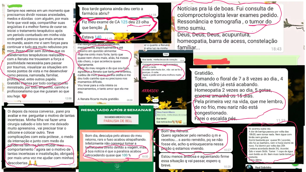 Prints dos pacientes