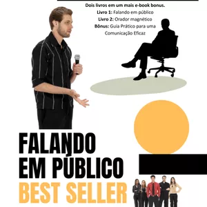 Imagem de capa para o Ebook Falando em público(Dois livros +bônus) - Best Seller