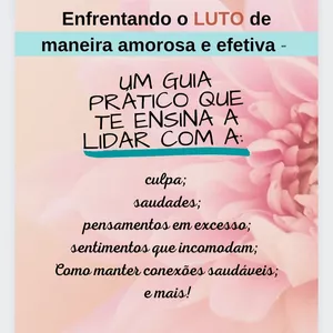 Imagem de capa para o Ebook Enfrentando o LUTO de maneira amorosa e efetiva - Um guia prático que te ensina como lidar com a: culpa, saudade, pensamentos em excesso, sentimentos que incomodam, formar conexões saudáveis e muito mais!