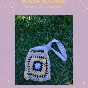 Imagem de capa para o Ebook BOLSA SQUARE HALLOWEEN! Passo a passo completo. 🎃