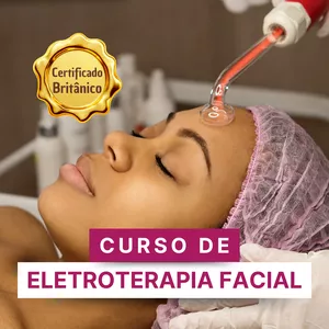 Imagem do curso Curso de Eletroterapia Facial com Certificação Britânica
