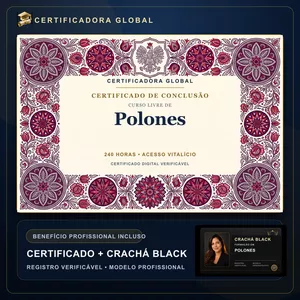 Imagem do curso 🔥 BOLSA 100% [APLICADA] - [MATRÍCULA] CURSO DE FORMAÇÃO EM POLONES - ACESSO VITALÍCIO - CRACHÁ BLACK + REGISTRO - CASHBACK R$ 25 - BÔNUS APOSTILA EXTRA - FP