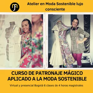 Imagen de portada para Curso online Curso de Patronaje Mágico Sobre maniquí aplicado a la moda sostenible