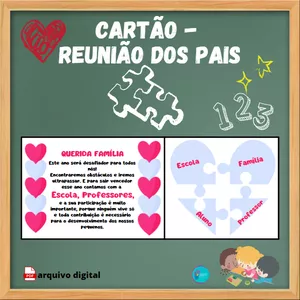 Imagem de capa para o Ebook Cartão Reunião dos Pais
