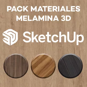 Imagen de portada para Curso online Pack Materiales 3D de Melamina (Sketchup y OCL) V 1.0