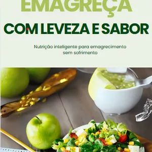 Imagem de capa para o Ebook Emagreça com Leveza e Sabor