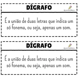 Imagem de capa para o Ebook Atividade - Dígrafos