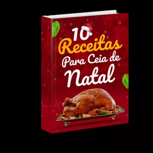 Imagem de capa para o Ebook 10 receitas para ceia de natal