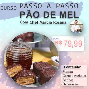 Imagem do curso Pão de mel com Chef Márcia Rosana