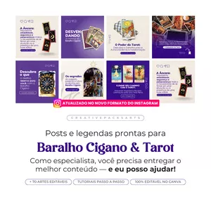 Imagem de capa para o Curso online PACK PARA BARALHO CIGANO E TAROT
