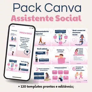 Imagem do curso PACK CANVA ASSISTENTE SOCIAL