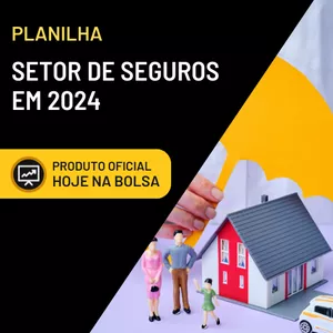 Imagem de capa para o Ebook PLANILHA: AÇÕES DO DE SEGUROS NA BOLSA EM 2024