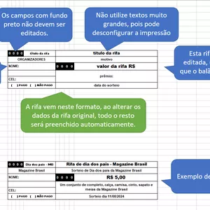 Imagem de capa para o Ebook Planilha de Rifas Editáveis - Rifa Mestre