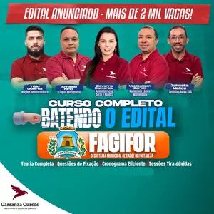 Imagem de capa para o Curso online FAGIFOR - Batendo o Edital 