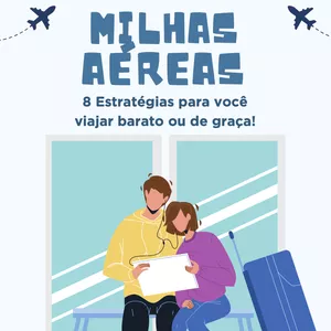 Imagem de capa para o Ebook 8 estratégias para você viajar barato ou de graça 