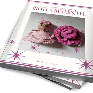 Imagem de capa para o Ebook Revista online boneca reversível amigurumis 