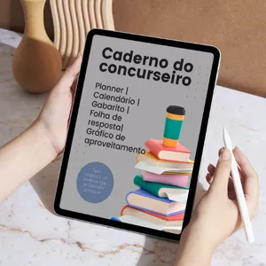 Imagem de capa para o Ebook Caderno para Concurseiros