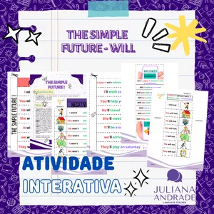 Cover image for Ebook ATIVIDADE INTERATIVA - BASIC ENGLISH - SIMPLE FUTURE - WILL