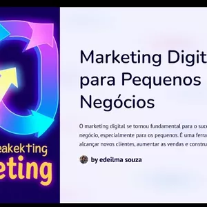 Imagem de capa para o Ebook Marketing Digital para Pequenos Negócios 