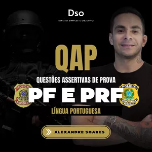 Imagem de capa para o Curso online Curso de Exercícios PF e PRF (Português) - Questões Assertivas de Prova (QAP) - Prof. Alexandre Soares