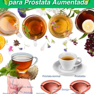 Imagem de capa para o Ebook 10 melhores chás para próstata aumentada
