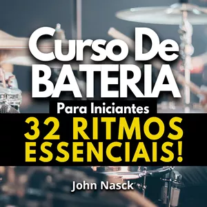 Imagem de capa para o Ebook Curso De Bateria - Para Iniciantes 