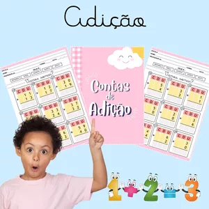 Imagem de capa para o Ebook 🌟Contas de Adição 🔢
