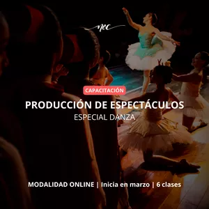 Imagen de portada para Curso online Producción de espectáculos y eventos - Especial Danza