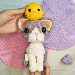 Imagem de capa para o Curso online Receita Amigurumi Gatinho Amigo
