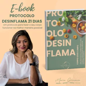 Imagem de capa para o Ebook E-BOOK PROTOCOLO DESINFLAMA - 21 DIAS