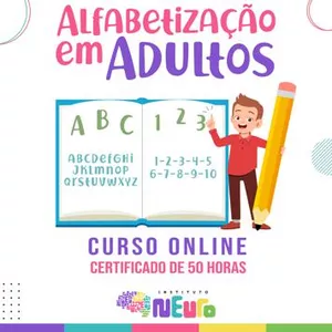 Imagem de capa para o Curso online CAPACITAÇÃO - ALFABETIZAÇÃO PARA ADULTOS